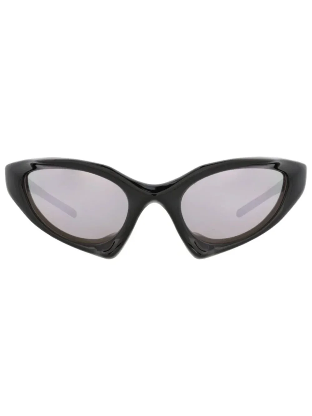 New Balenciaga Women's Sunglasses Shield Wrap Bio Injection Frame Unisex Black
